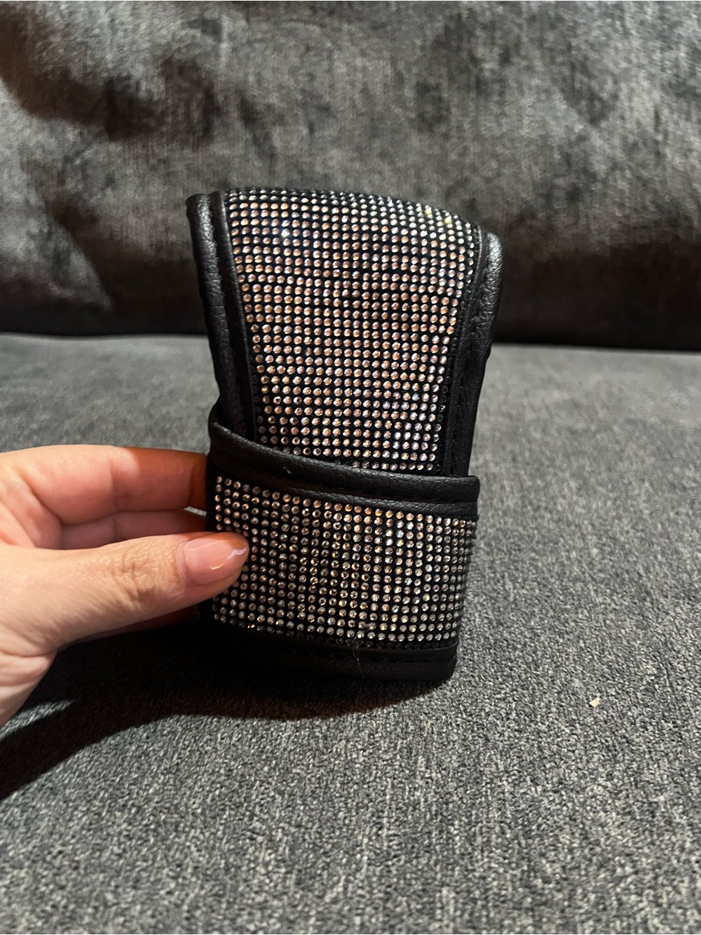 Crystal-Studded Black gear shift cover